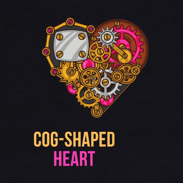 Cog-Shaped Heart by nathalieaynie